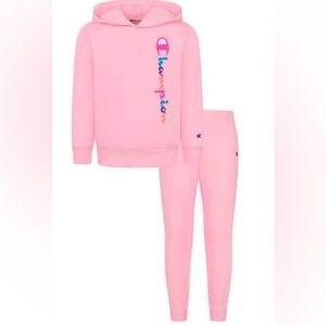 Champion Script Graphic Hoodie & Jogger Set